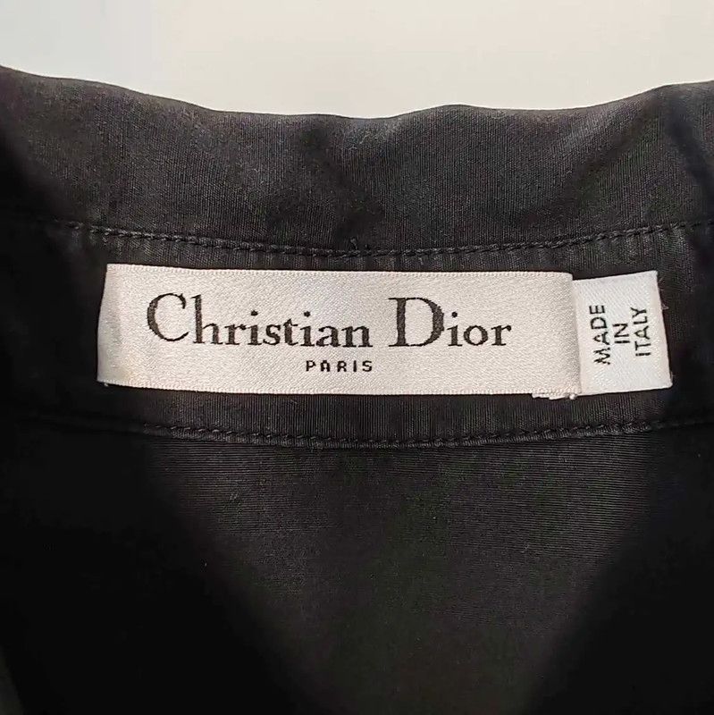 Dior Dior Black Cotton Women's Shirt 0089 Size M / US 6-8 / IT 42-44 - 3 Thumbnail