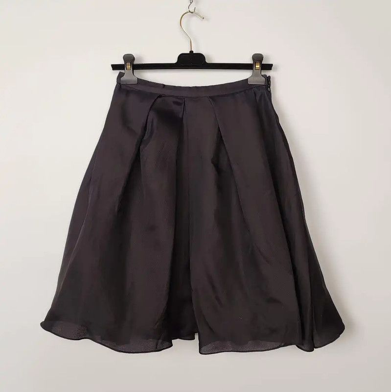 Dior Dior Black Silk Midi Skirt 0089 Size 36" / US 14 / IT 50 - 2 Thumbnail