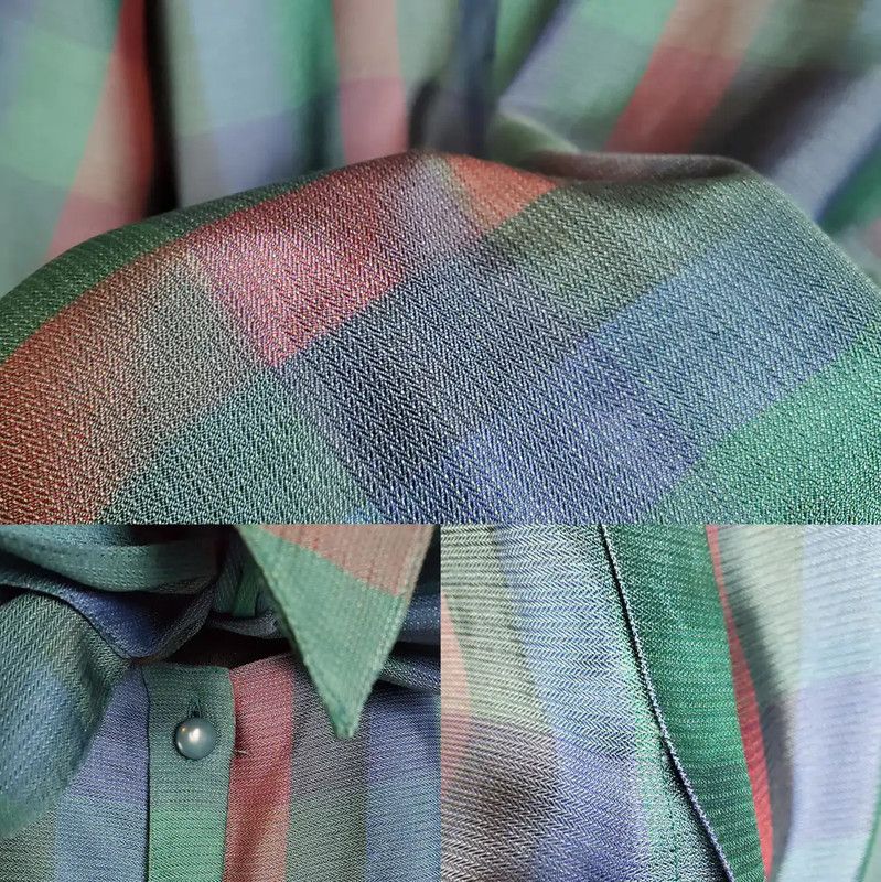 Dior Dior Green Silk Checkered Long Sleeve Shirt 0089 Size M / US 6-8 / IT 42-44 - 9 Thumbnail