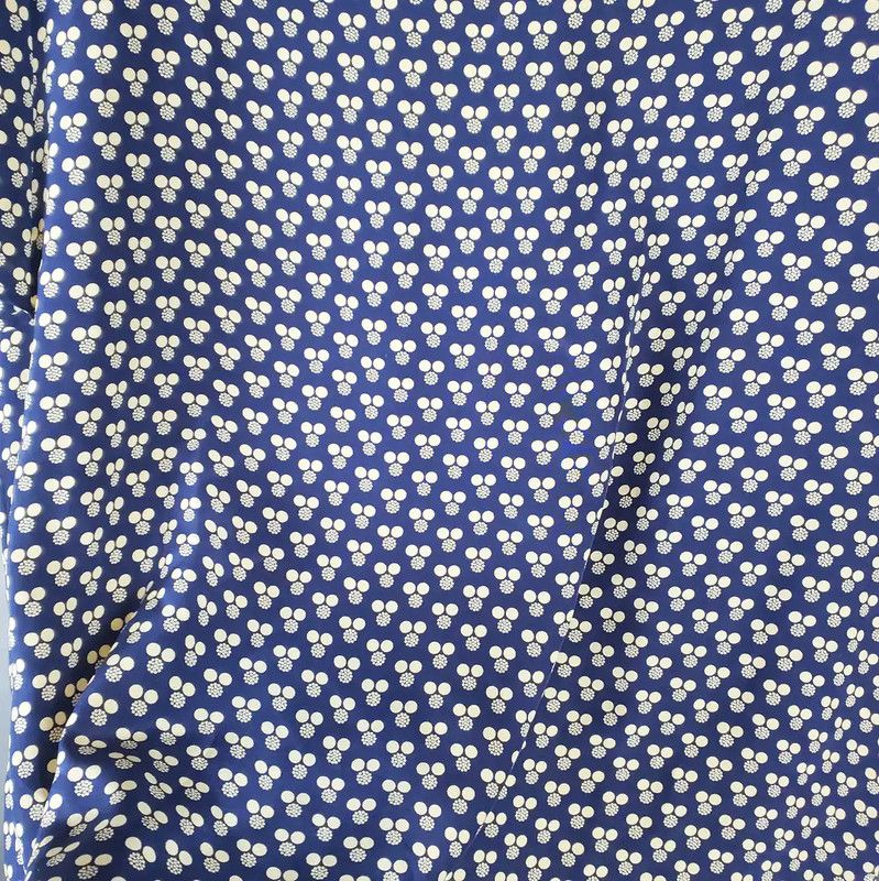 Dior Dior Navy Silk Print Short Sleeve Top 0089 Size M / US 6-8 / IT 42-44 - 5 Thumbnail