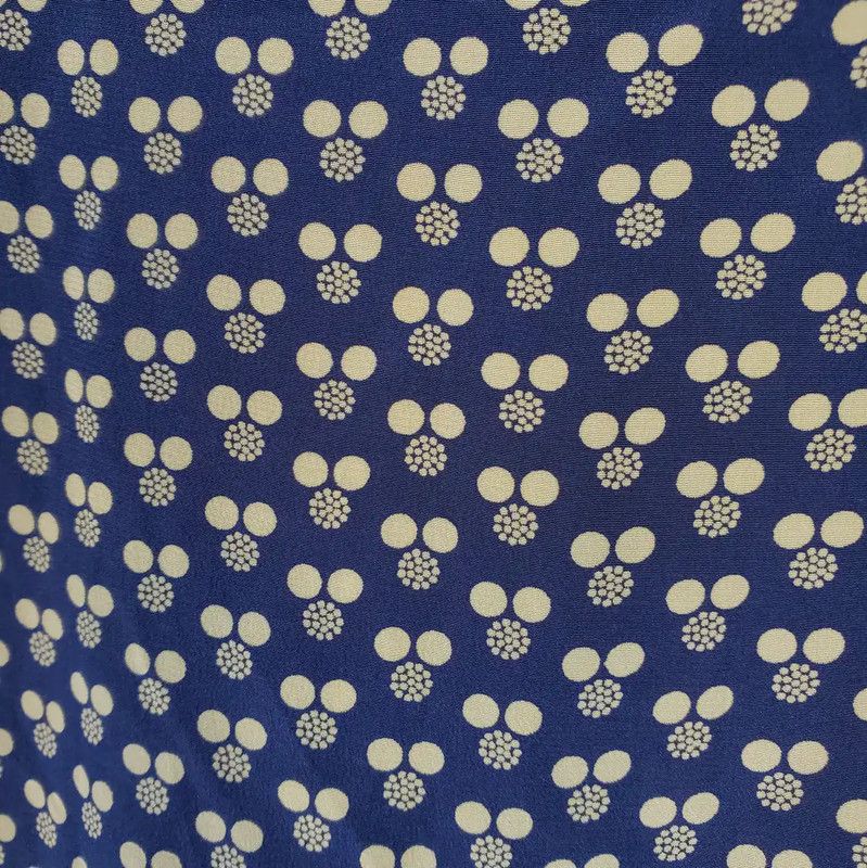 Dior Dior Navy Silk Print Short Sleeve Top 0089 Size M / US 6-8 / IT 42-44 - 7 Thumbnail