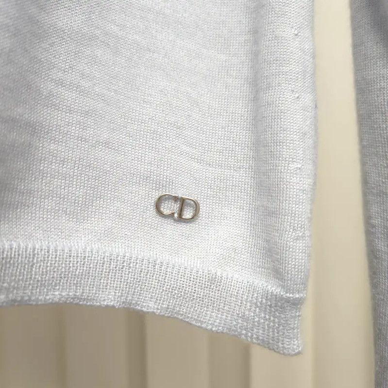Dior Dior Light Blue Cashmere Long Sleeve Pullover 0089 Size XS / US 0-2 / IT 36-38 - 4 Thumbnail
