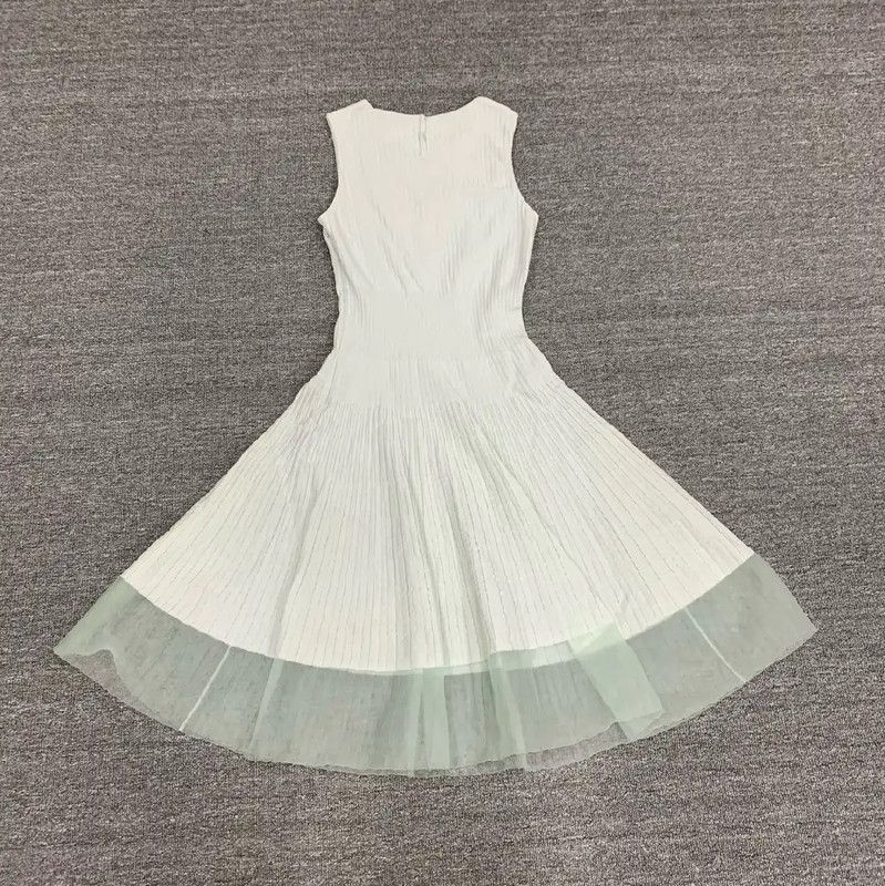 Dior Dior White Cotton Women's Dress Size S 0089 Size S / US 4 / IT 40 - 6 Thumbnail