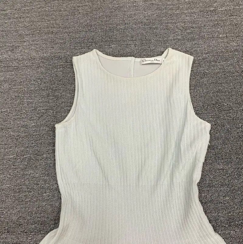 Dior Dior White Cotton Women's Dress Size S 0089 Size S / US 4 / IT 40 - 2 Thumbnail