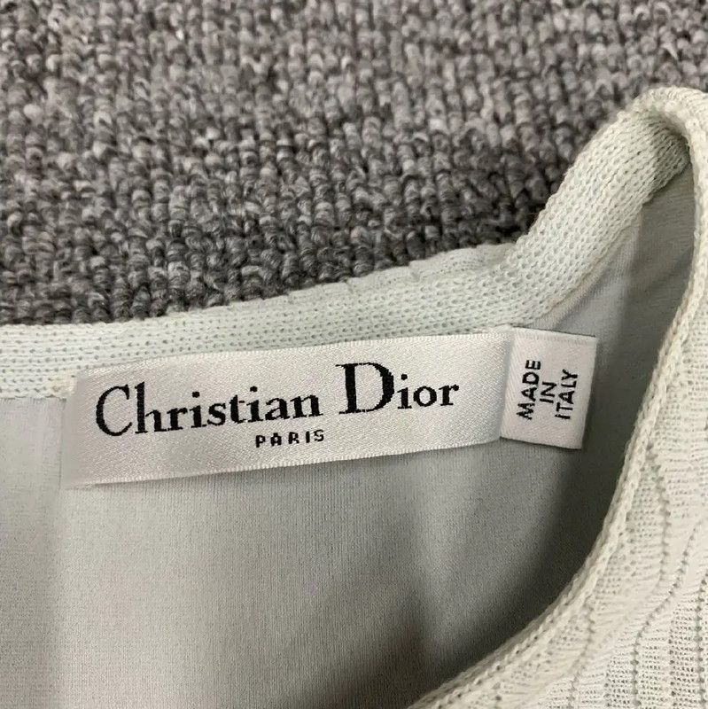 Dior Dior White Cotton Women's Dress Size S 0089 Size S / US 4 / IT 40 - 4 Thumbnail