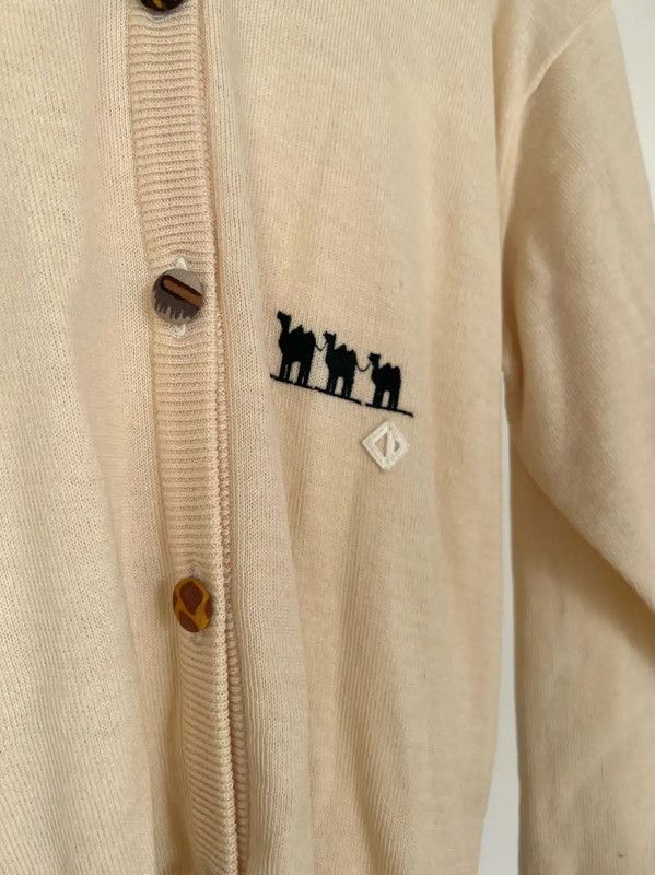Dior Dior Cream Cardigan for Women 0089 Size M / US 6-8 / IT 42-44 - 4 Thumbnail