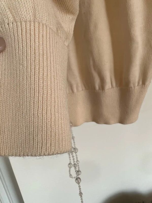 Dior Dior Cream Cardigan for Women 0089 Size M / US 6-8 / IT 42-44 - 5 Thumbnail