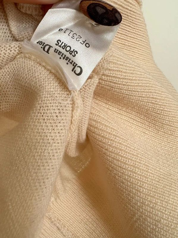 Dior Dior Cream Cardigan for Women 0089 Size M / US 6-8 / IT 42-44 - 7 Thumbnail