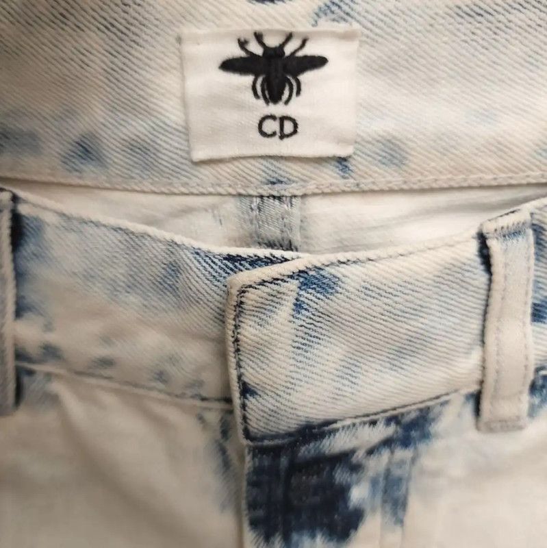 Dior Dior M Women's Color Block Denim Pants 0089 Size 28" / US 6 / IT 42 - 7 Thumbnail