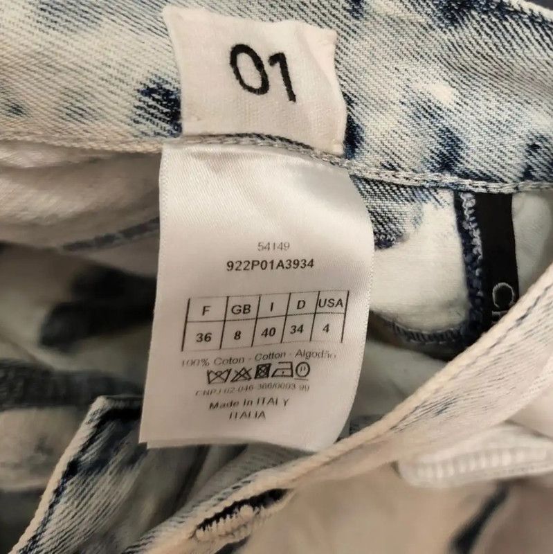 Dior Dior M Women's Color Block Denim Pants 0089 Size 28" / US 6 / IT 42 - 5 Thumbnail