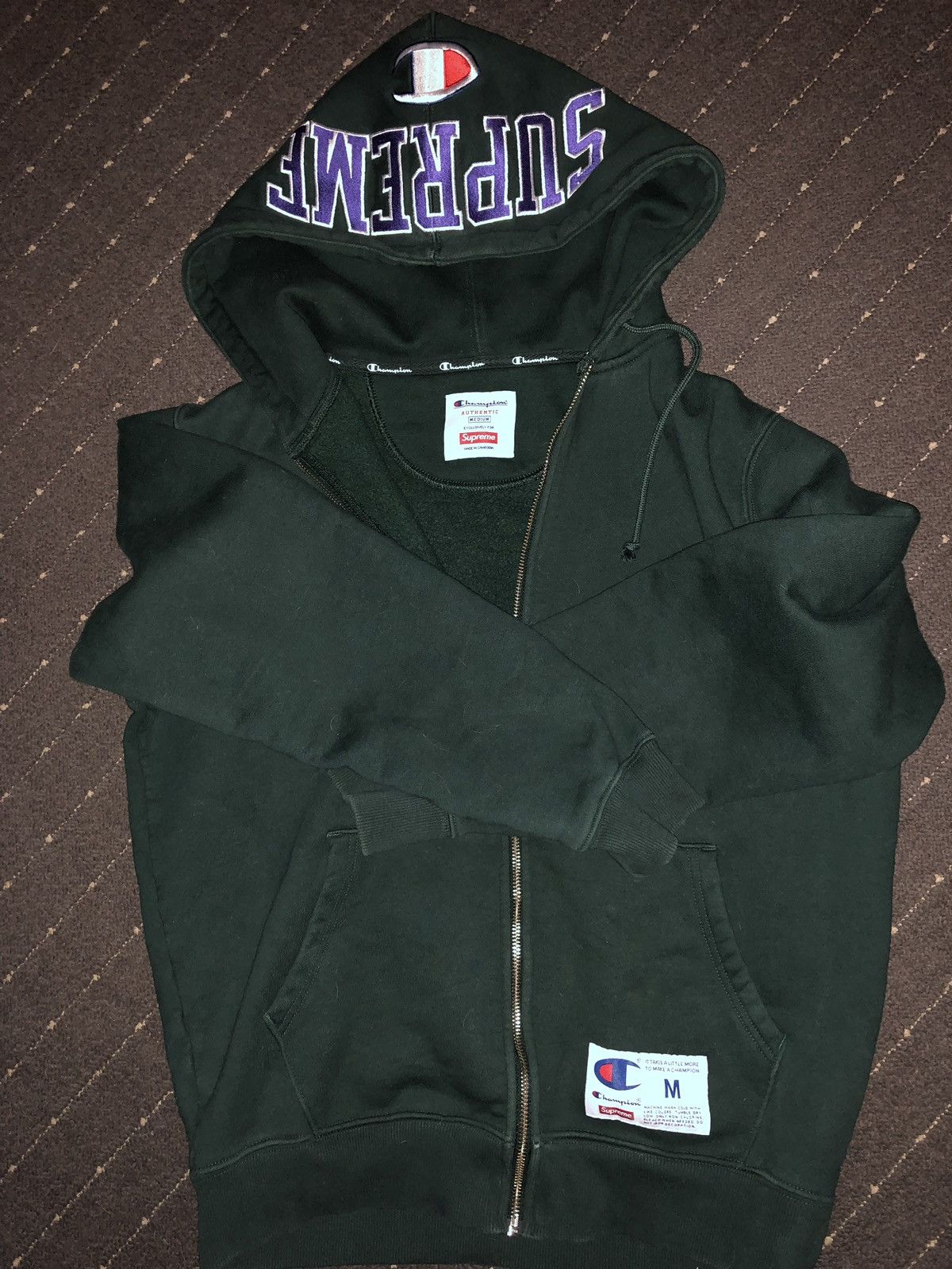 Champion × Supreme Supreme Champion Arc Logo Zip Up | Grailed