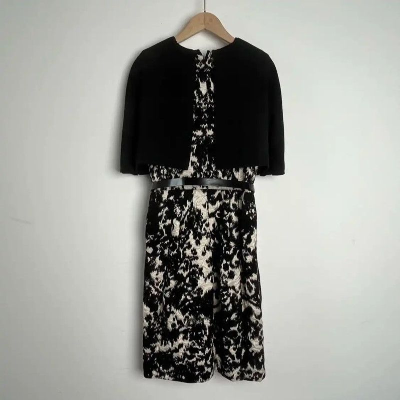 Dior Dior Black Summer Dress with Pattern 0089 Size XS / US 0-2 / IT 36-38 - 2 Thumbnail
