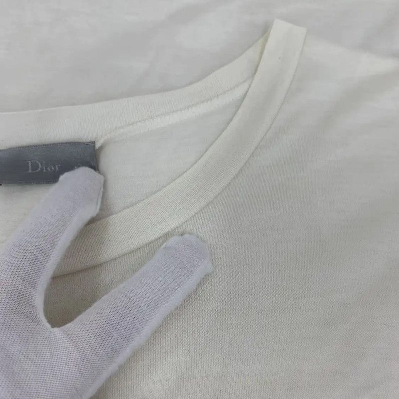 Dior Dior Beige Cotton Oversized Women's T-Shirt 0089 Size XL / US 12-14 / IT 48-50 - 9 Thumbnail