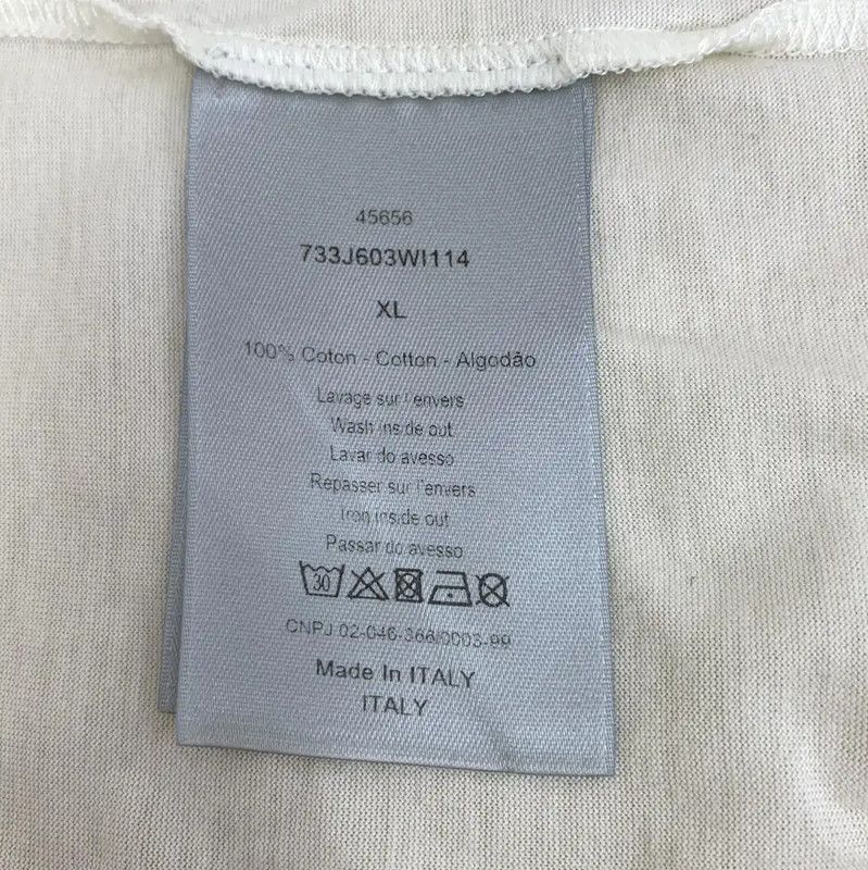 Dior Dior Beige Cotton Oversized Women's T-Shirt 0089 Size XL / US 12-14 / IT 48-50 - 7 Thumbnail