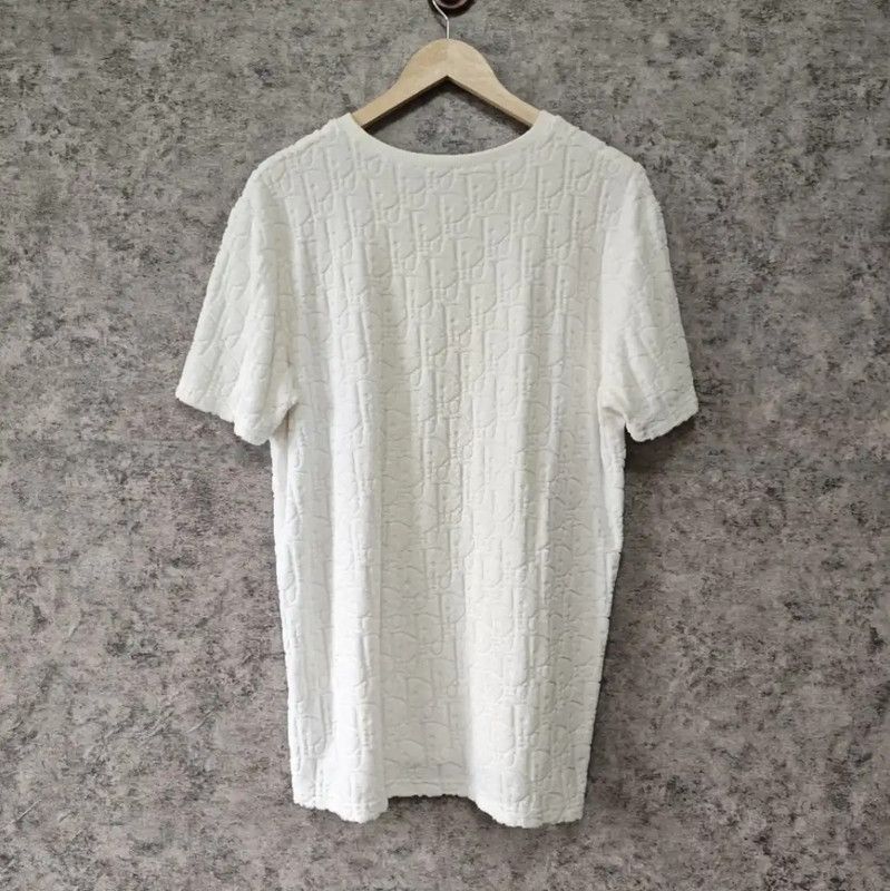 Dior Dior White Cotton T-Shirt for Women 0089 Size M / US 6-8 / IT 42-44 - 2 Thumbnail