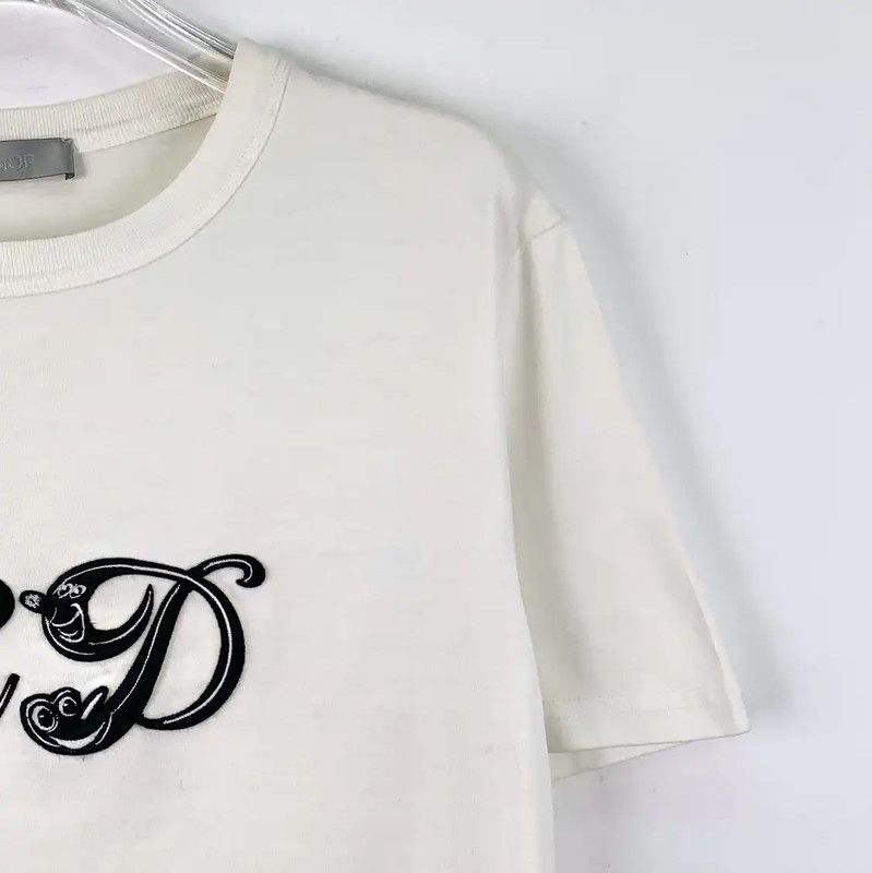 Dior Dior White Cotton T-Shirt for Women 0089 Size XS / US 0-2 / IT 36-38 - 3 Thumbnail