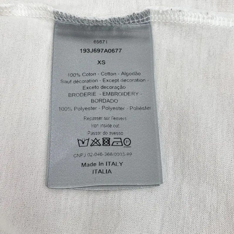 Dior Dior White Cotton T-Shirt for Women 0089 Size XS / US 0-2 / IT 36-38 - 8 Thumbnail