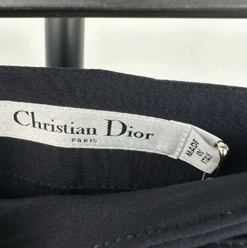 Dior Dior Black Silk Midi Skirt for Women 0089 Size 28" / US 6 / IT 42 - 3 Thumbnail
