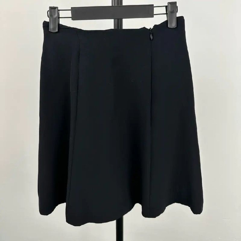 Dior Dior Black Silk Midi Skirt for Women 0089 Size 28" / US 6 / IT 42 - 2 Thumbnail