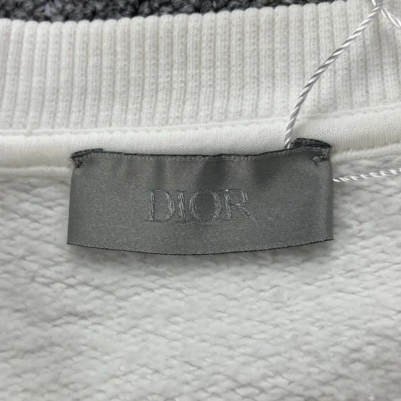 Dior Dior White Cotton Women's Sweatshirt 0089 Size S / US 4 / IT 40 - 4 Thumbnail