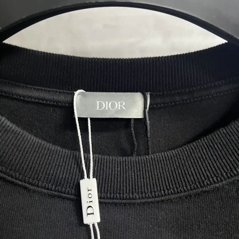 Dior Dior Black Cotton Women's T-Shirt with Logo 0089 Size M / US 6-8 / IT 42-44 - 2 Thumbnail