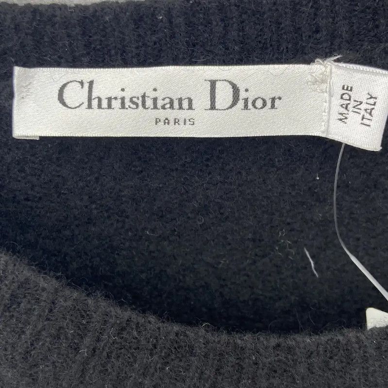 Dior Dior Black Wool Long Sleeve Sweater 0089 Size S / US 4 / IT 40 - 5 Thumbnail