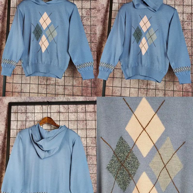 Dior Dior Blue Wool Blend Logo Pullover Sweater 0089 Size L / US 10 / IT 46 - 3 Thumbnail