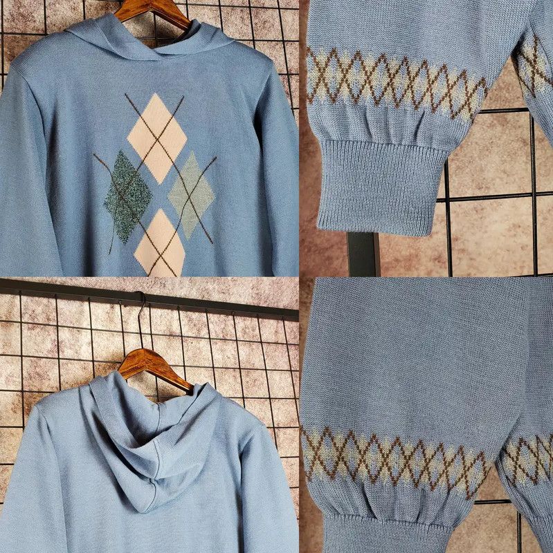 Dior Dior Blue Wool Blend Logo Pullover Sweater 0089 Size L / US 10 / IT 46 - 4 Thumbnail