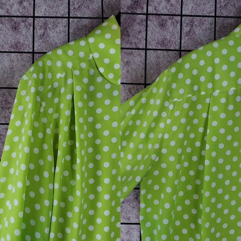 Dior Dior Green Polka Dot Long Sleeve Shirt 0089 Size M / US 6-8 / IT 42-44 - 9 Thumbnail