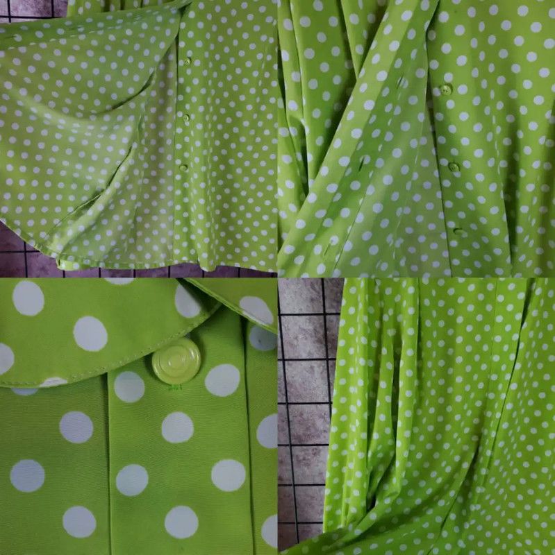 Dior Dior Green Polka Dot Long Sleeve Shirt 0089 Size M / US 6-8 / IT 42-44 - 8 Thumbnail