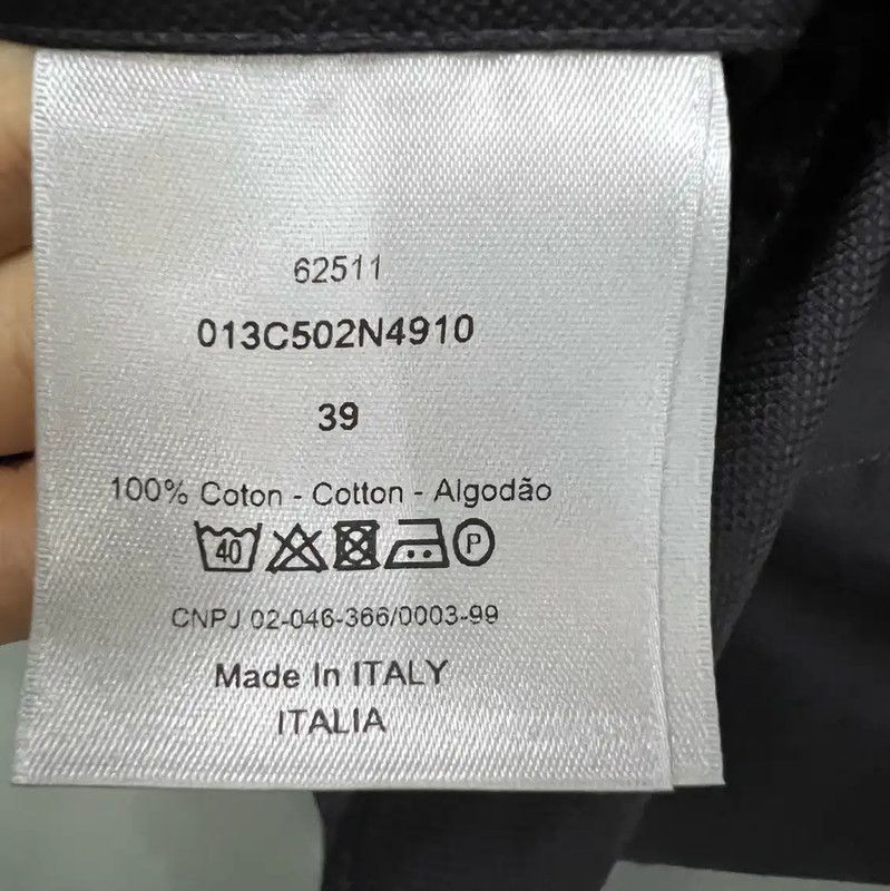 Dior Dior Women's Navy Long Sleeve Crop Shirt 0089 Size ONE SIZE - 4 Thumbnail