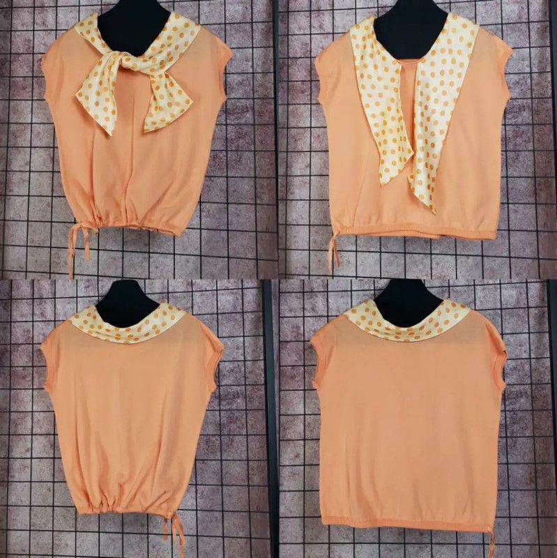 Dior Dior Summer Orange Polka Dot Blouse 0089 Size M / US 6-8 / IT 42-44 - 2 Thumbnail
