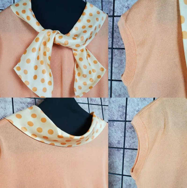 Dior Dior Summer Orange Polka Dot Blouse 0089 Size M / US 6-8 / IT 42-44 - 4 Thumbnail