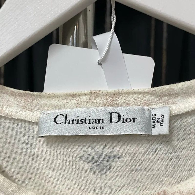 Dior Dior Summer Light Beige Cotton T-Shirt 0089 Size S / US 4 / IT 40 - 5 Thumbnail