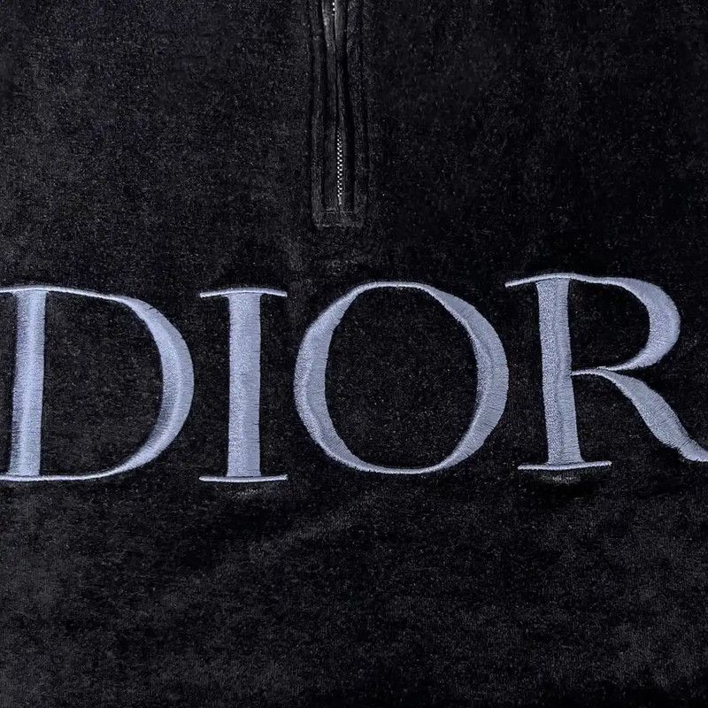 Dior Dior Black Embroidered Logo T-Shirt for Women 0089 Size XS / US 0-2 / IT 36-38 - 3 Thumbnail