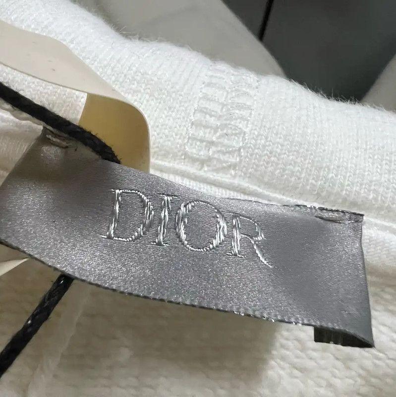 Dior Dior White Logo Women's Cropped Hoodie 0089 Size XS / US 0-2 / IT 36-38 - 5 Thumbnail