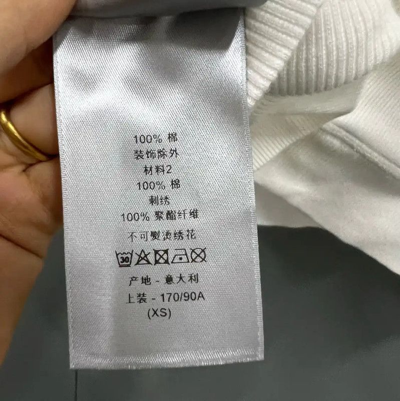Dior Dior White Logo Women's Cropped Hoodie 0089 Size XS / US 0-2 / IT 36-38 - 4 Thumbnail