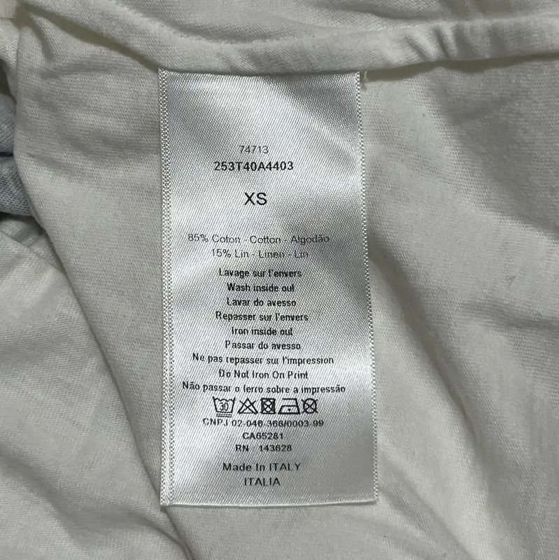 Dior Dior Lucky Logo Cotton T-Shirt XS 0089 Size XS / US 0-2 / IT 36-38 - 5 Thumbnail