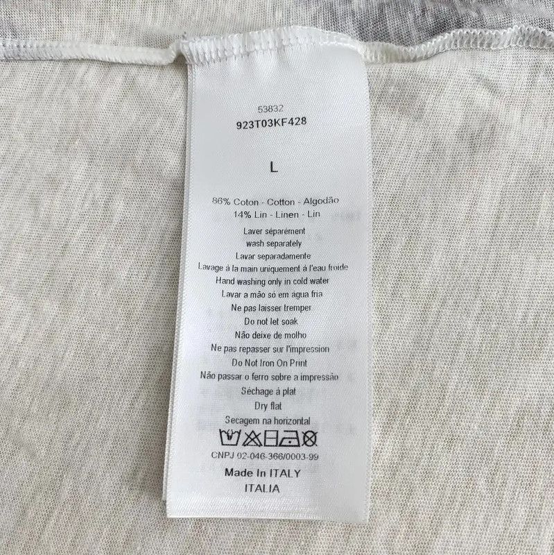 Dior Dior Multicolor Cotton Women's T-Shirt 0089 Size L / US 10 / IT 46 - 6 Thumbnail