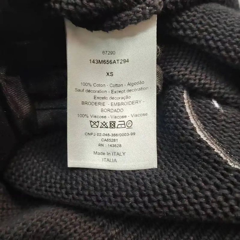 Dior Dior Black Cotton Women's T-shirt XS 0089 Size XS / US 0-2 / IT 36-38 - 4 Thumbnail
