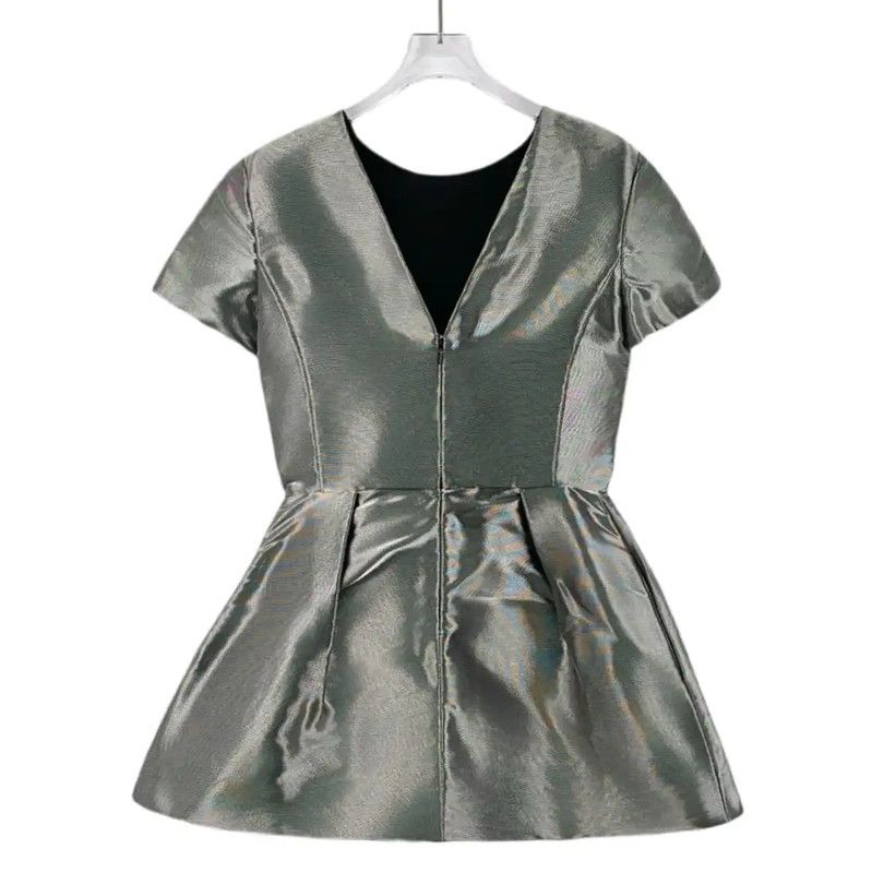 Dior Dior Silver Short Dress for Women 0089 Size XS / US 0-2 / IT 36-38 - 2 Thumbnail