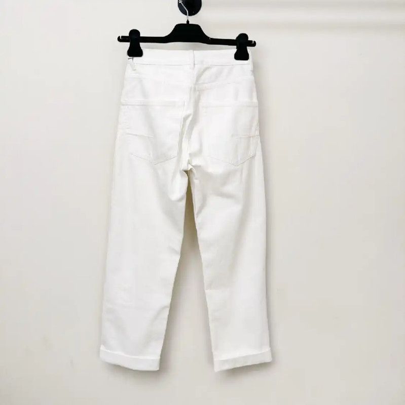 Dior Dior Women's Casual Pants in White 0089 Size 23" - 2 Thumbnail