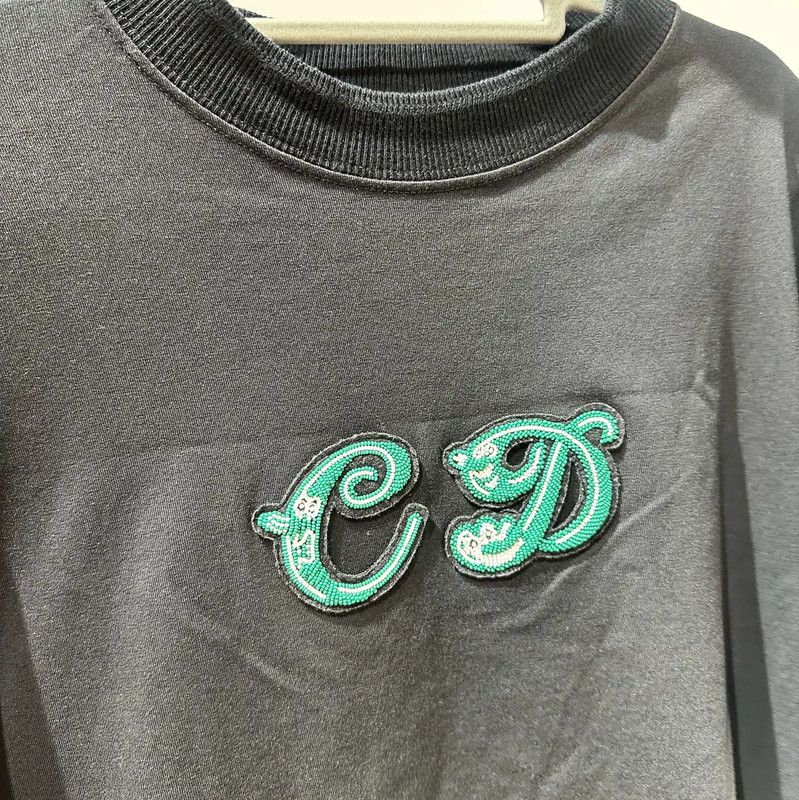 Dior Dior Black Cotton T-Shirt for Women 0089 Size M / US 6-8 / IT 42-44 - 3 Thumbnail