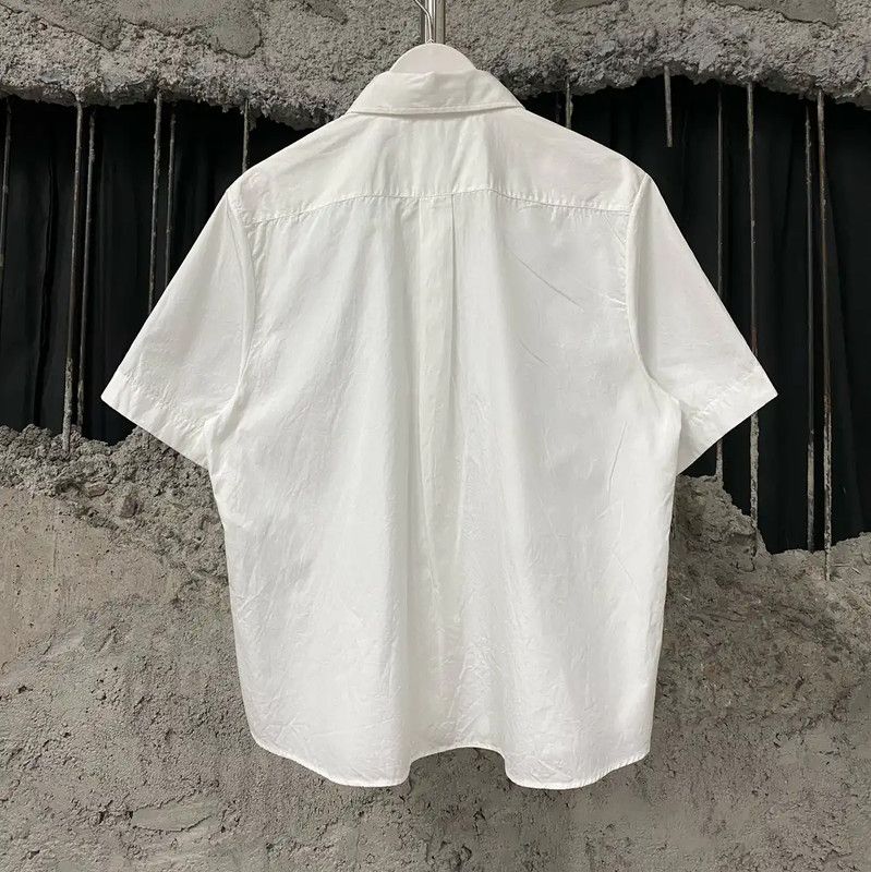 Dior Dior White Cotton Short Sleeve Shirt 0089 Size ONE SIZE - 2 Thumbnail