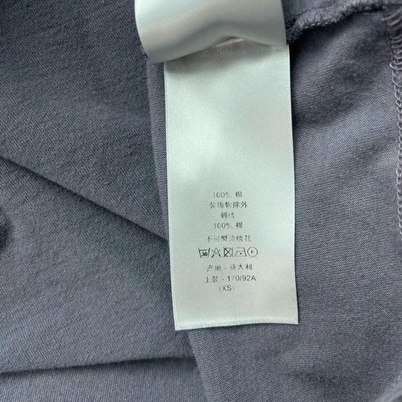 Dior Dior Dark Gray Cotton Women's T-Shirt 0089 Size XS / US 0-2 / IT 36-38 - 4 Thumbnail