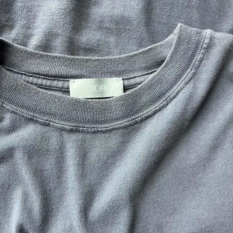 Dior Dior Dark Gray Cotton Women's T-Shirt 0089 Size XS / US 0-2 / IT 36-38 - 3 Thumbnail