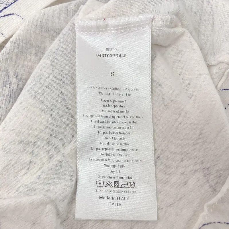 Dior Dior Short Sleeve Cotton Printed T-Shirt 0089 Size S / US 4 / IT 40 - 7 Thumbnail