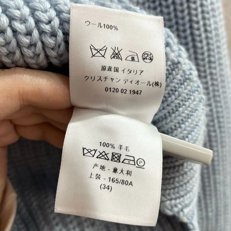 Dior Dior Light Blue Wool Pullover Sweater 0089 Size S / US 4 / IT 40 - 9 Thumbnail