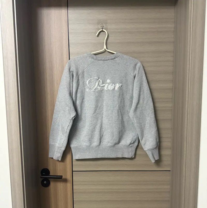 Dior Dior Women's XS Light Gray Cotton Sweatshirt 0089 Size XS / US 0-2 / IT 36-38 - 3 Thumbnail