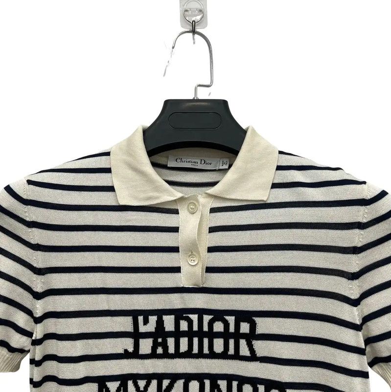 Dior Dior Striped Polo T-Shirt for Women 0089 Size ONE SIZE - 3 Thumbnail